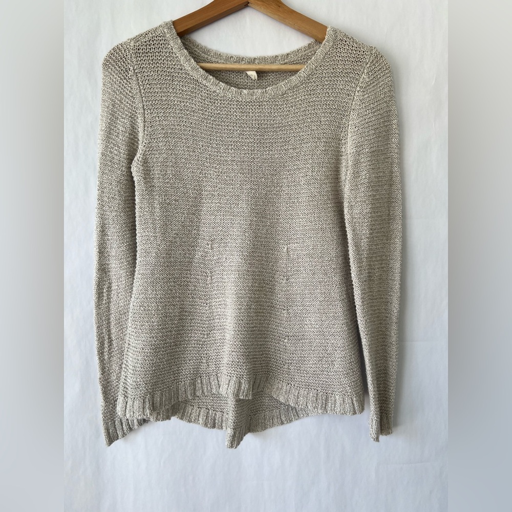 Eileen Fisher Organic Linen Cotton Knit Sweater size XS